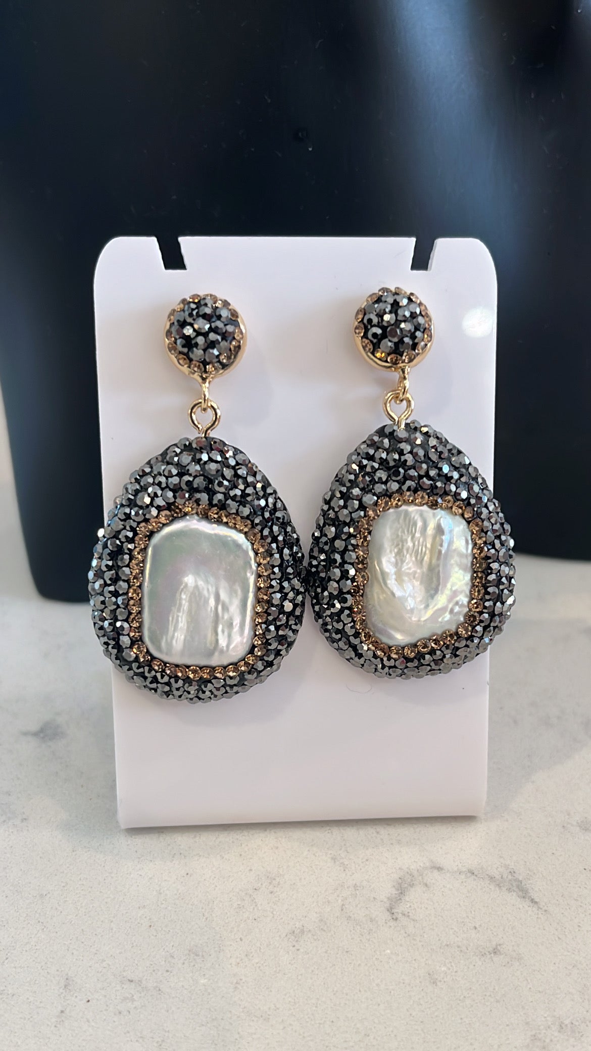 Baroque Pearl Earrings ~ Mid Size