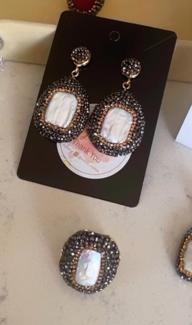 Baroque Pearl Earrings ~ Mid Size