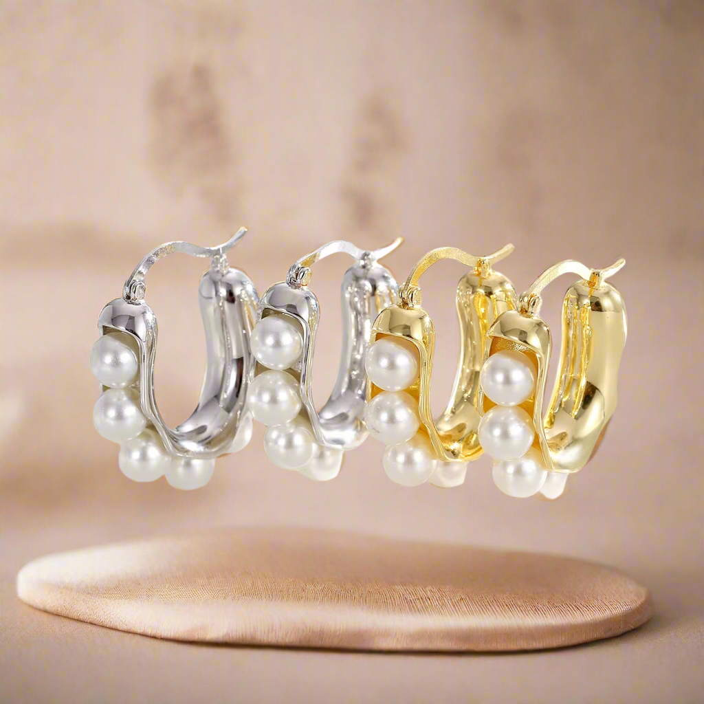 Pearl Hoops