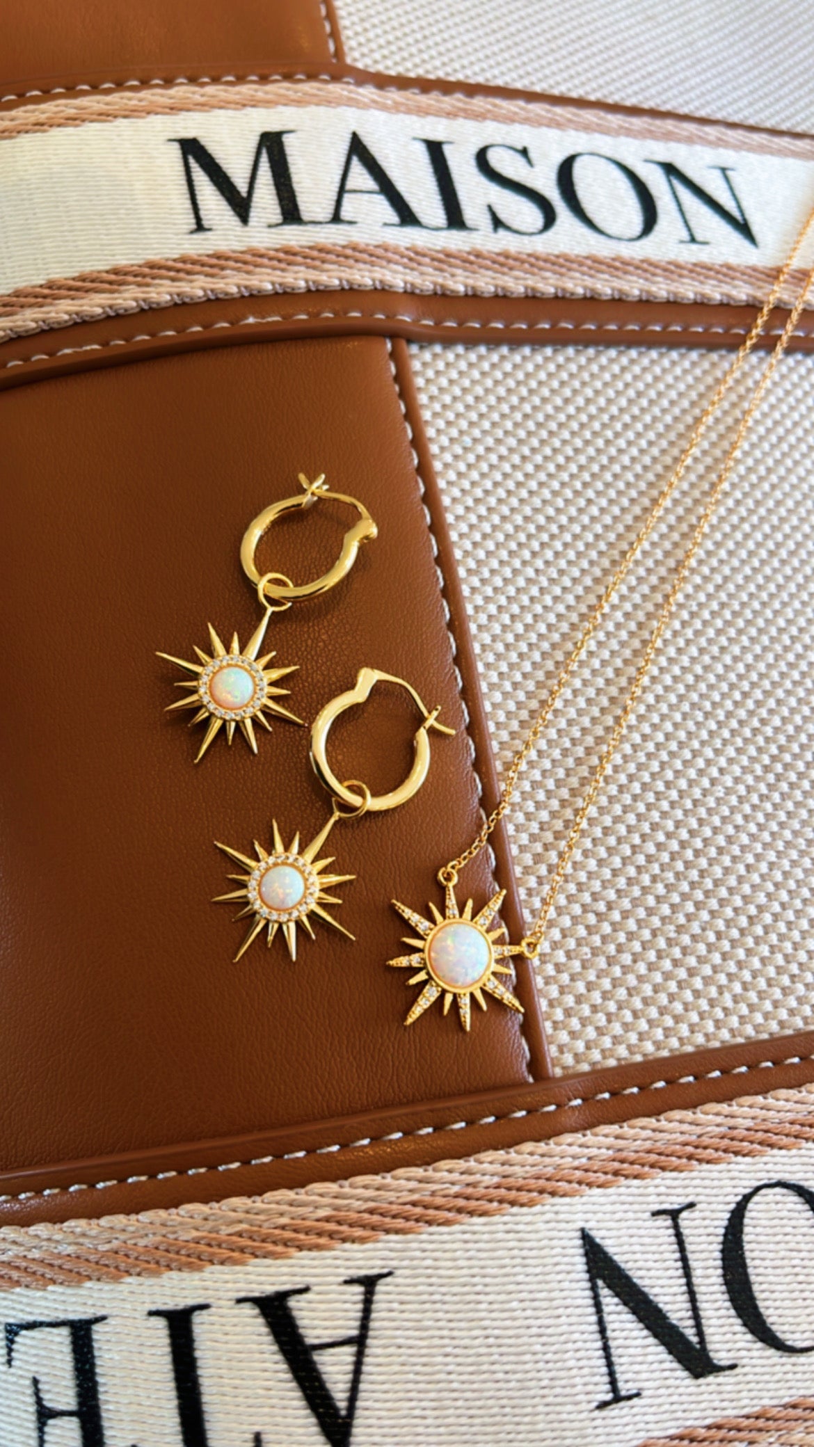 Opal Sun Star Necklace
