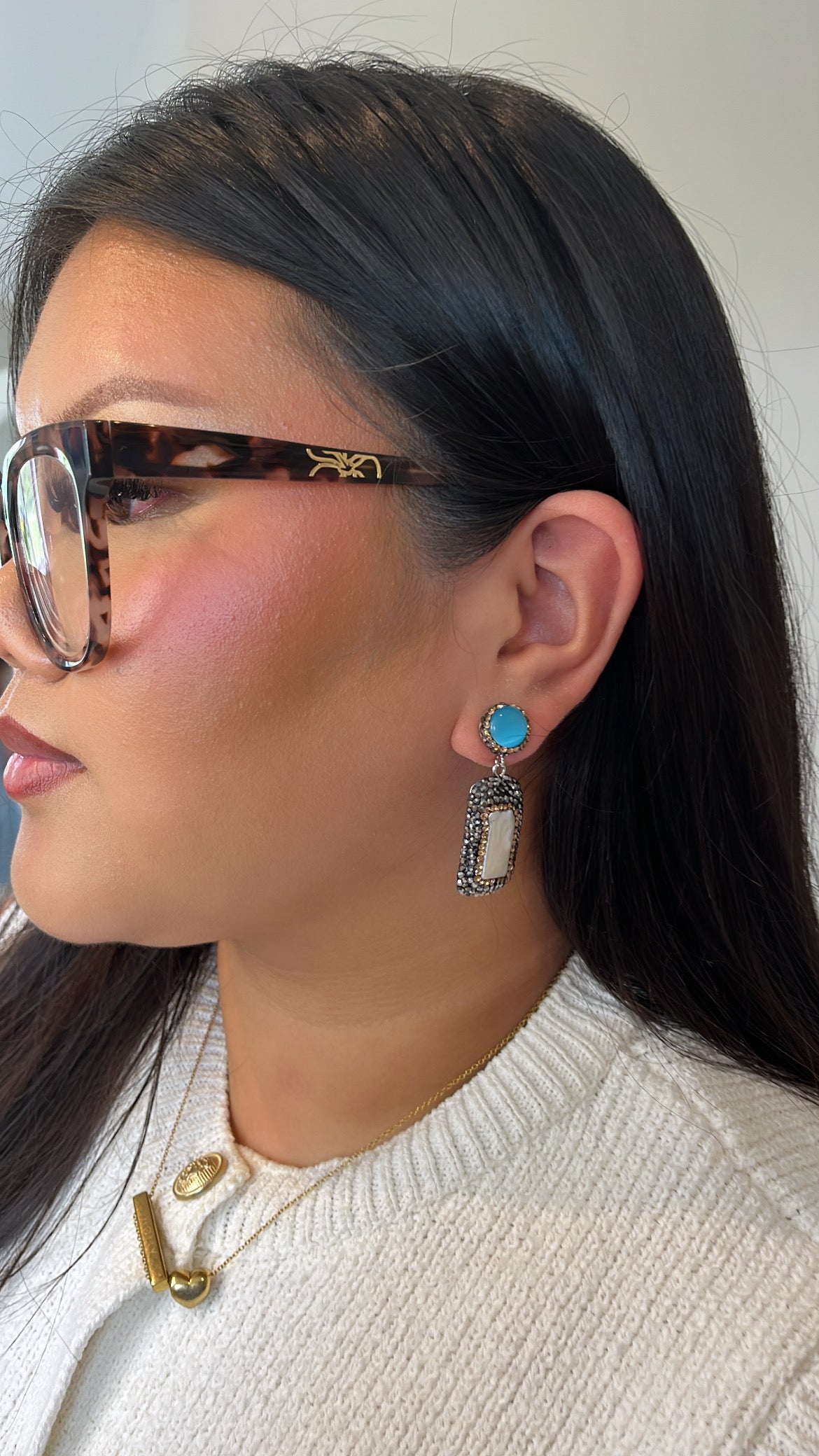 Santorini Blue Gemstone & Pearl