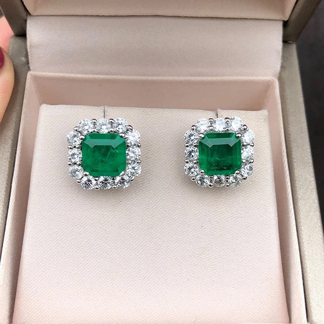 Emerald Stud Earrings