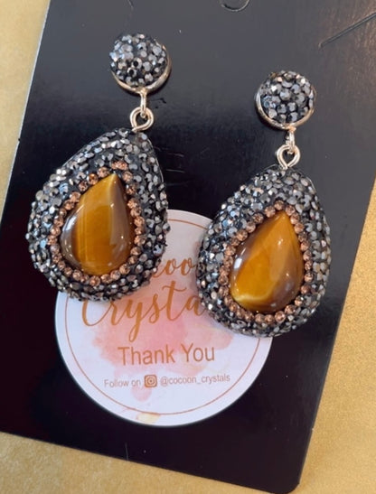 Tiger Eye Crystal Drops