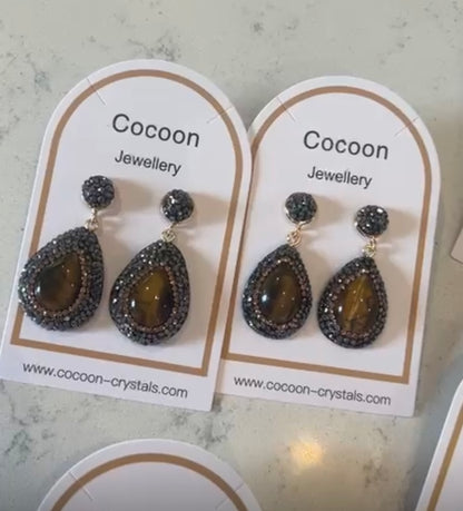 Tiger Eye Crystal Drops