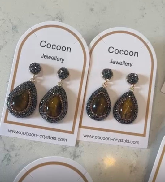 Tiger Eye Crystal Drops