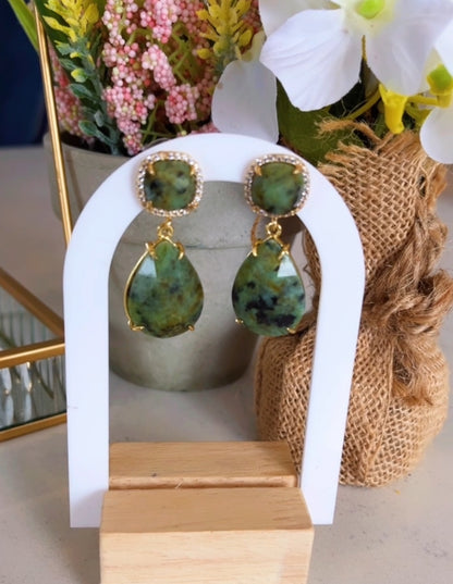 African Turquoise Earrings