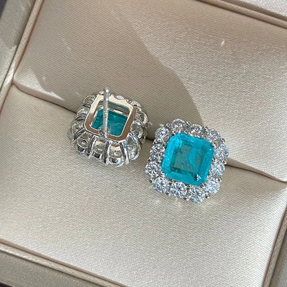 Paraiba Tourmaline Stud Earrings