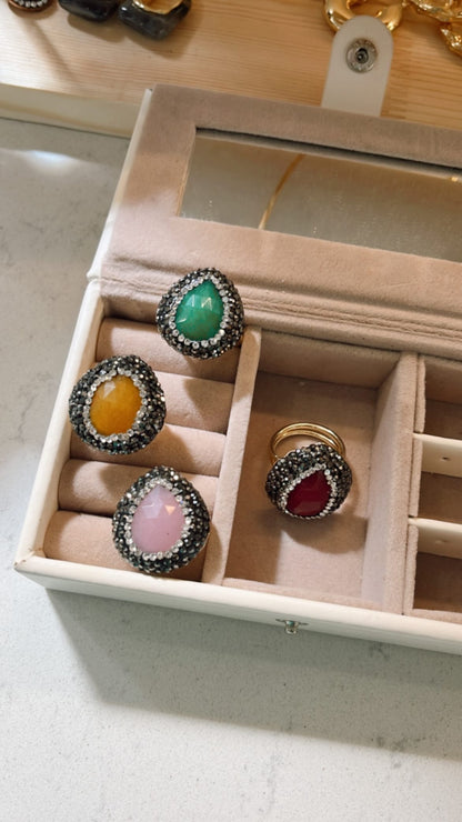 Coloured Gemstone ~ Dress Rings