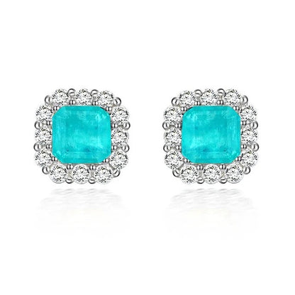 Paraiba Tourmaline Stud Earrings