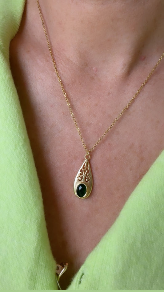 Emerald Gemstone necklace