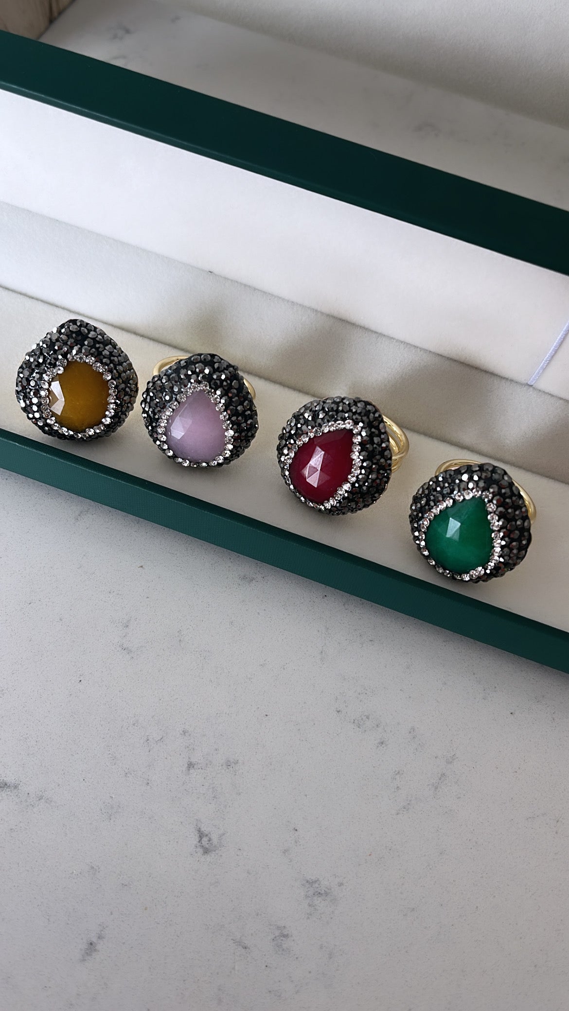 Coloured Gemstone ~ Dress Rings