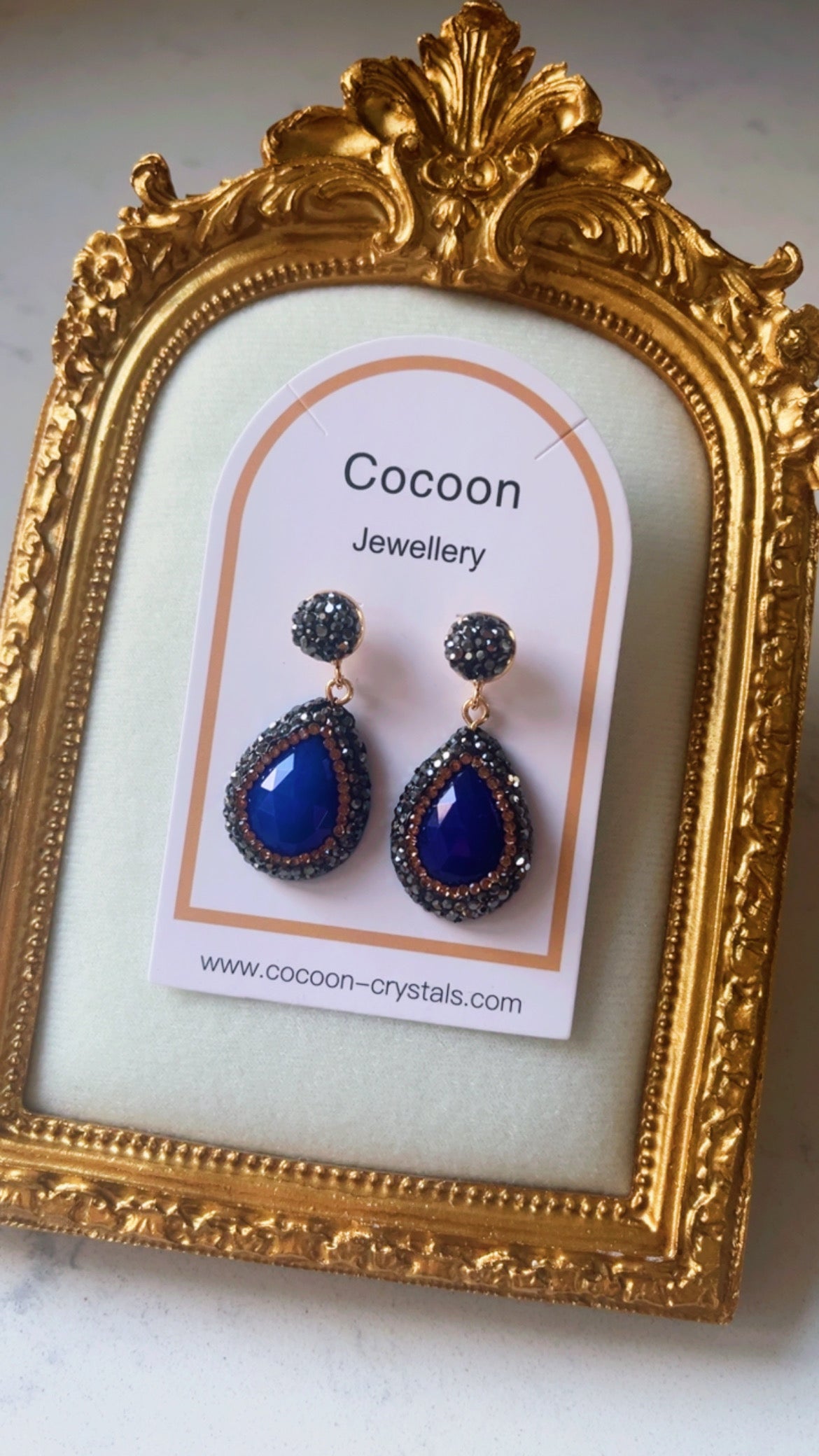 Royal Navy Blue Lightweight Earrings