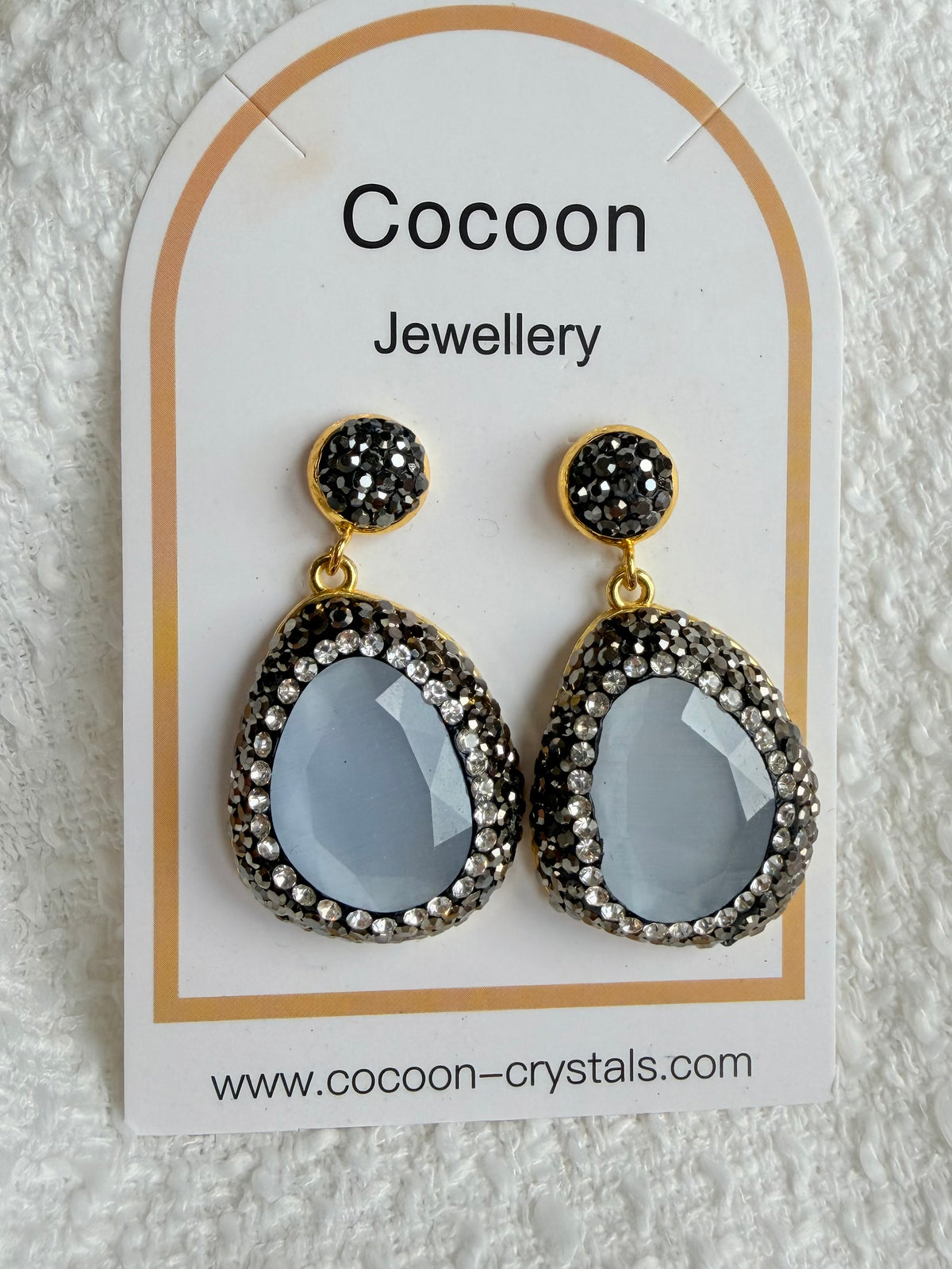 “Silver Lining” Crystal Drops