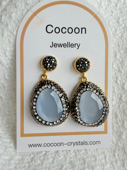 “Silver Lining” Crystal Drops