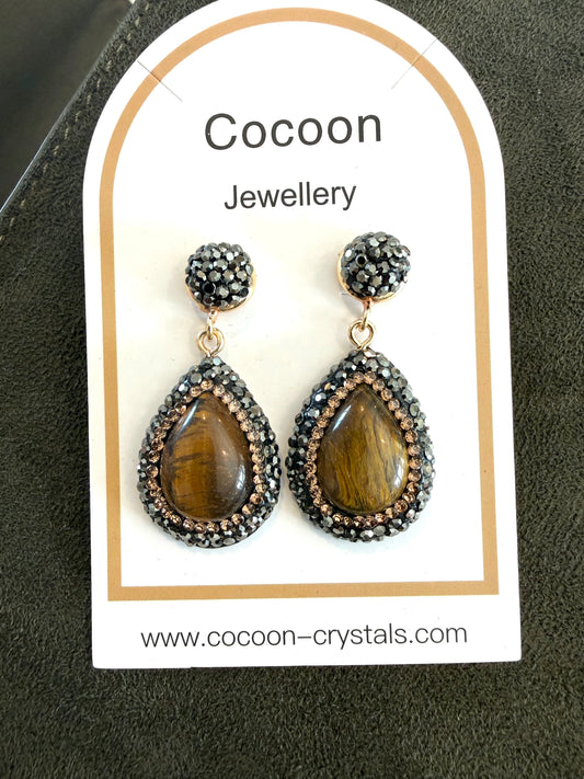 Tiger Eye Crystal Drops