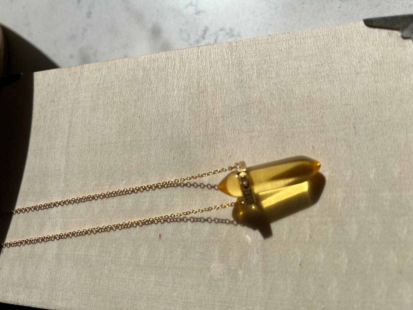 Natural Crystal Necklaces with Healing point