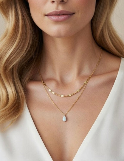 Opal Layered Necklace