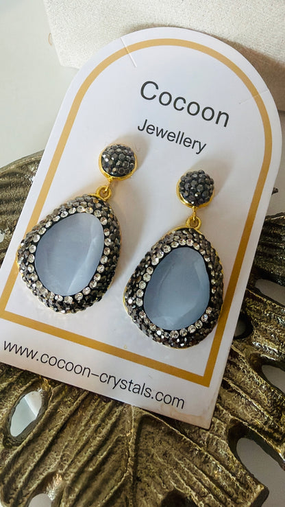 “Silver Lining” Crystal Drops