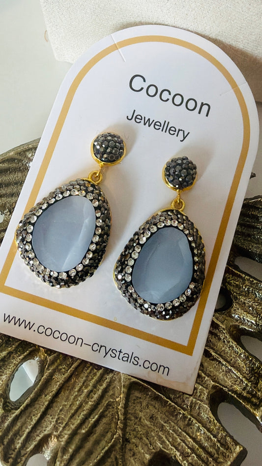 “Silver Lining” Crystal Drops