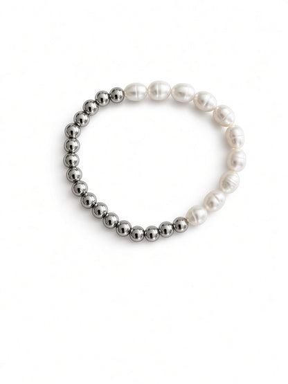 Silver & Pearl Bracelet
