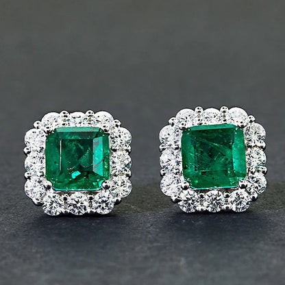 Emerald Stud Earrings
