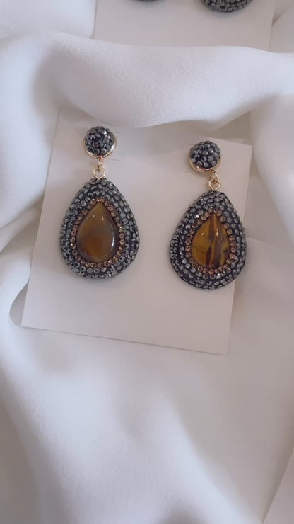 Tiger Eye Crystal Drops