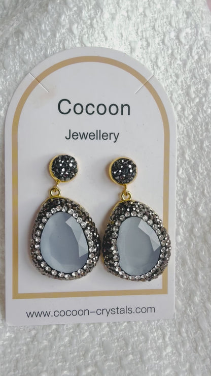 “Silver Lining” Crystal Drops