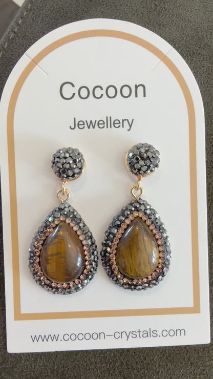 Tiger Eye Crystal Drops