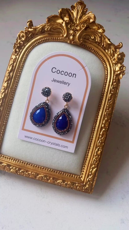 Royal Navy Blue Lightweight Earrings