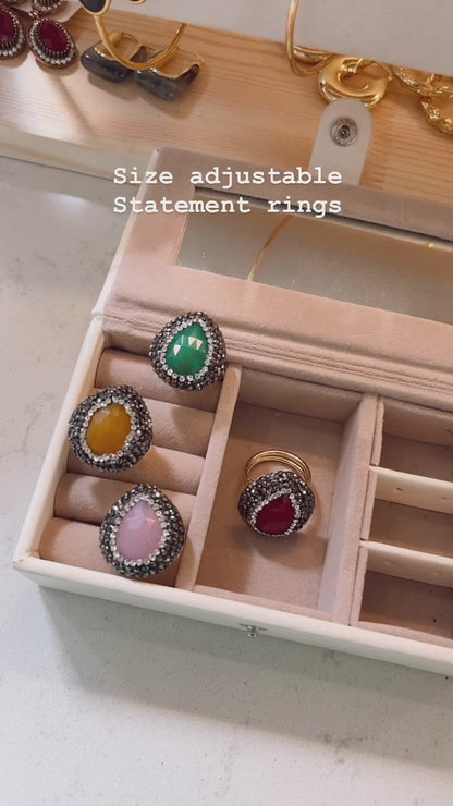 Coloured Gemstone ~ Dress Rings